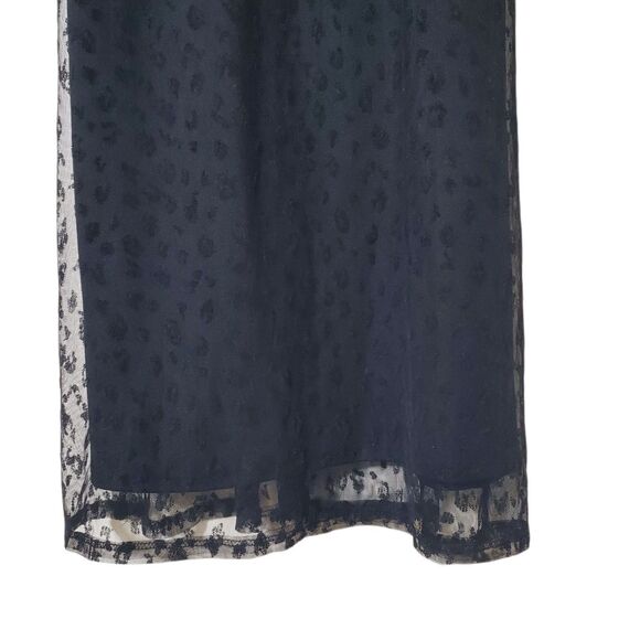 VTG 90s Y2K Maxi Dress Size L Sheer Mesh Overlay  Whimsigoth Witchy Byer Too - Picture 4 of 13